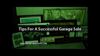 Tips For A Successful Garage Sale