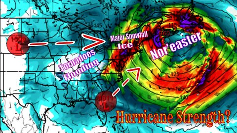 Potential Hurricane Strength Nor'easter Coming & Severe Weather- The WeatherMan Plus Weather Channel