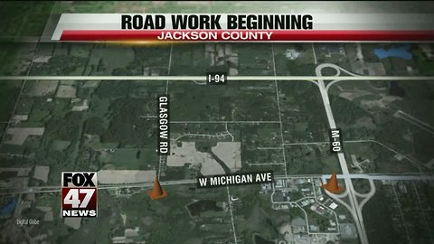 West Michigan Avenue in Jackson County will be closed for road work