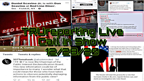 TRUreporting Live Call In Show 12/28/20