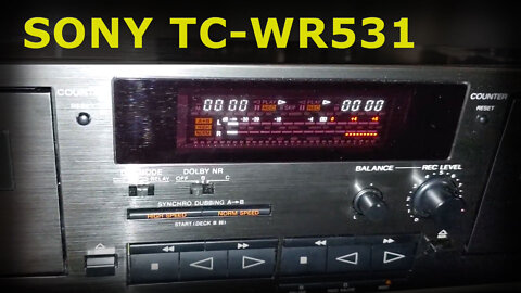 Sony TC-WR531 - vintage double auto reverse cassette deck with Dolby B-C