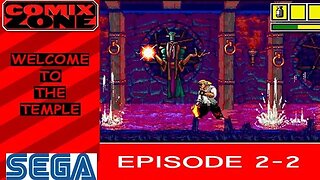 Comix Zone: Episode 2-2 - Welcome to the Temple (no commentary) Sega Genesis