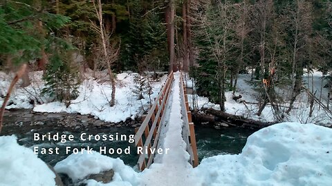 Hood River BRIDGE CROSSING & Mount Hood vs. Central Oregon | Tamanawas Falls | 4K Winter Snow Hiking