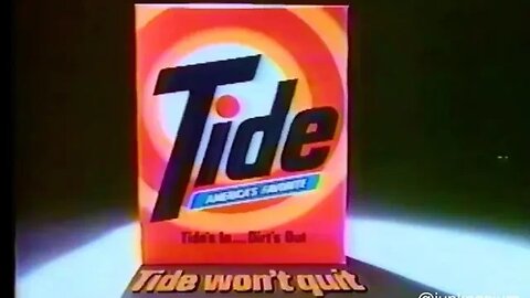 Tide "Come Clean" 1985 TV Commercial #80scommercials