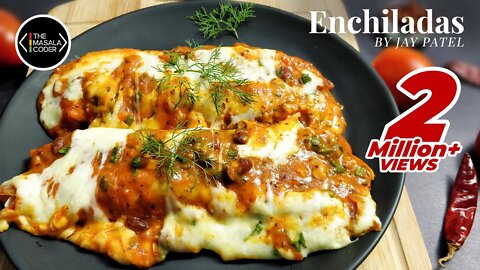 Enchiladas Recipe Video Veg Enchiladas How to Make Enchiladas Mexican Food Jay Patel