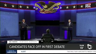 Candidates face off in first debate