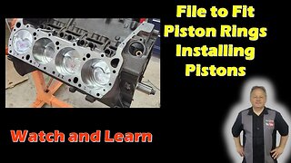 Engine Building Tips - File to Fit Rings - Installing Pistons 440 MOPAR 512 Stroker