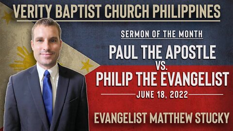 【 Paul the Apostle vs. Philip the Evangelist 】 Evangelist Matthew Stucky