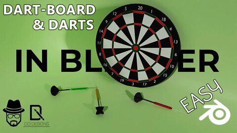 Easy Dartboard and Darts in Blender Tutorial | DQ Designs in Tamil