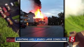 Fire Destroys Condo Building At Center Hill Lake