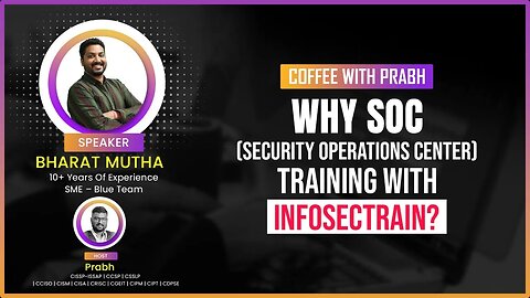 Why SOC (Security Operations Center) Training with Infosectrain?