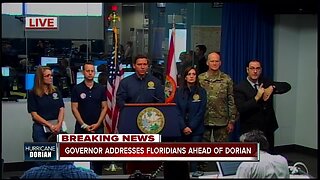Press Conference: Gov. Ron DeSantis gives updates on Dorian preparations in Florida -- 10am Monday
