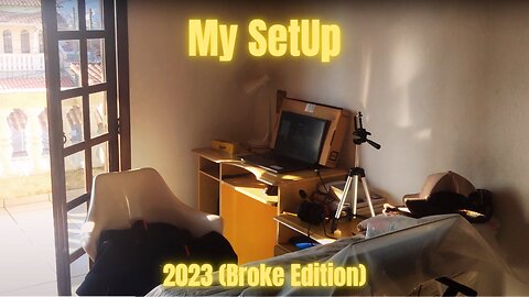 My Desk SETUP & Room Tour (Broke Edition)