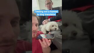 Testing a Human to Dog Translator!