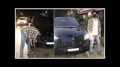 Kartik Aaryan Bows Down & Touches His New Lamborghini during Recent Appearance In Town