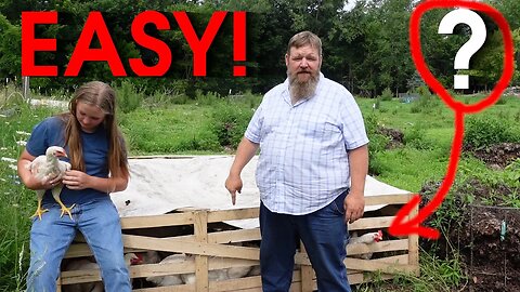 CHEAP! Chicken Tractor! Simple, Lightweight, and Durable