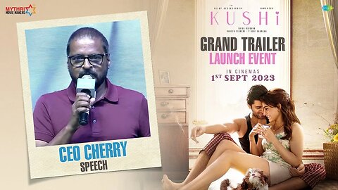 Mythri CEO Mr Cherry Speech | Kushi Audio Launch | Kushi Trailer | Vijay Devarkonda | Samantha |