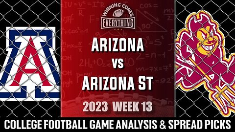 Arizona vs Arizona State Picks & Prediction Against the Spread 2023 College Football Analysis