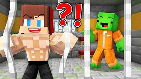 Strong JJ and Mikey Escape From Prison in Minecraft (Maizen)