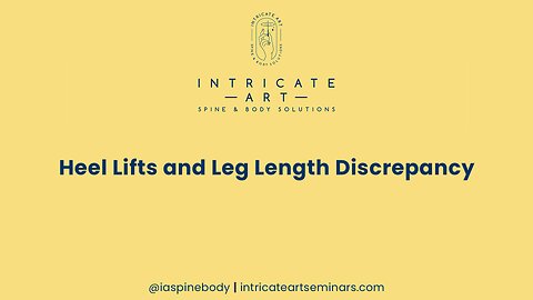 Heel Lifts and Leg Length Discrepancy