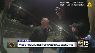 Body camera video released of Cardinals COO's DUI arrest