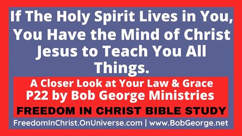 If The Holy Spirit Lives in You, You Have the Mind of Christ Jesus to Teach You All Things