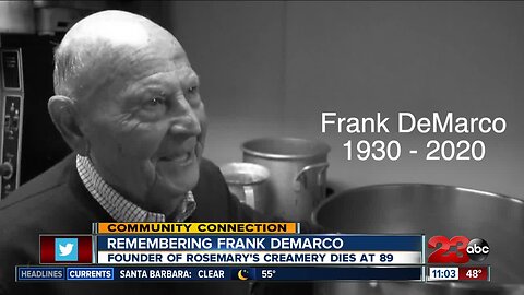 Remembering the sweet legacy of Frank DeMarco, the founder of Rosemary's Creamery