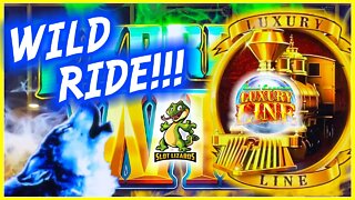 WHAT A WILD RIDE LAST SPINS MAGIC! Luxury Line Timberwolf Slot SO MUCH FUN!