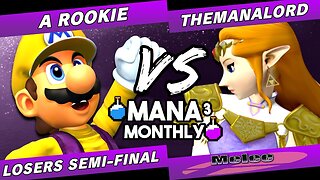 Mana Monthly 3 - A Rookie (Mario) vs TheManaLord (Zelda) Smash Melee Tournament