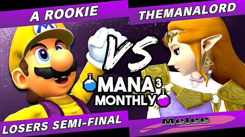Mana Monthly 3 - A Rookie (Mario) vs TheManaLord (Zelda) Smash Melee Tournament