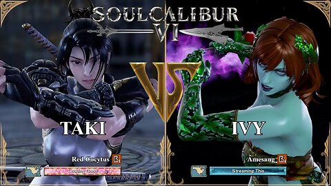SoulCalibur VI — Red Cocytus (Taki) VS Amesang (Ivy) | Xbox Series X Ranked