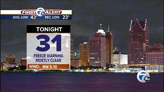 Another Freeze Warning