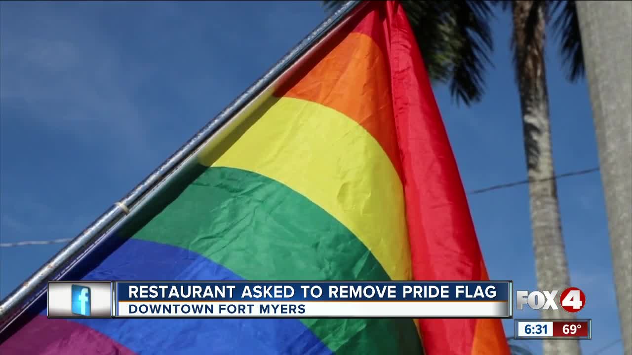 Restaurant asked to remove pride flag in downtown Fort Myers