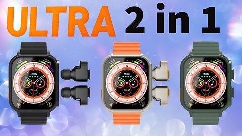 ULTRA EARBUDS 2 in 1 Smart Watch 8 series 2023