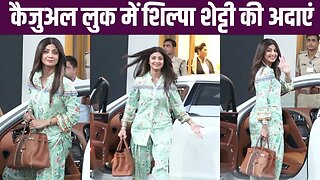 Shilpa Shetty looks beautiful, spotted at Kalina Private Airport