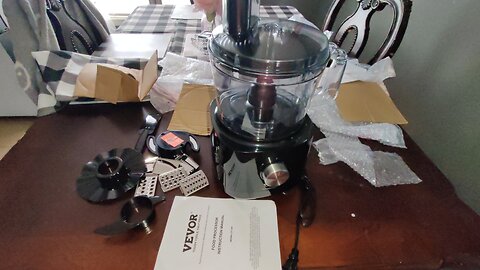 VEVOR 9 Cup 600 Watt Food Processor