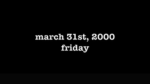 YEAR 18 [0085] MARCH 31ST, 2000 - FRIDAY [#thetuesdayjournals #thebac #thepoetbac #madjack]