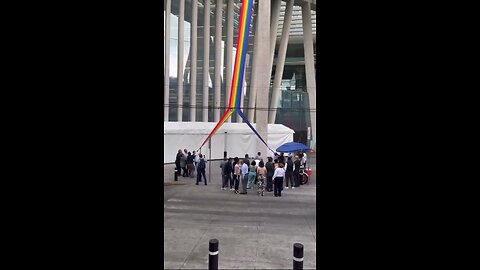 Workers in Mexico City Protest Pride Month at Government Institution By Ripping LGBTQ Flag Display