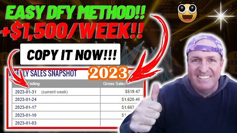 This EASY DFY Method Makes +$1,500/WEEK! Copy It NOW! ZERO Skills! (Make Money Online In 2023)