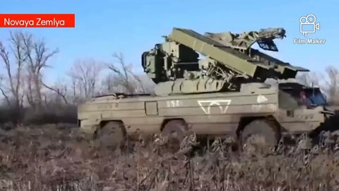 The combat operation of Russian Osa AKM air defense in Ukraine