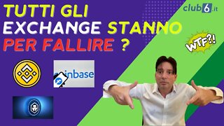 ATTENZIONE: TOGLIETE TUTTI I VOSTRI SOLDI DAGLI EXCHANGE BINANCE, COINBASE, CRYPTO.COM , ETC WT....