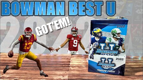 NFL DRAFT SPECIAL | 2022 Bowman Best University Football - New Rookie Class for $135 per Box! Football Trading Cards