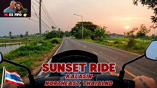 Sunset Ride, North East Thailand.
