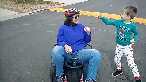 My MOM Tries Drift Carting for the first time