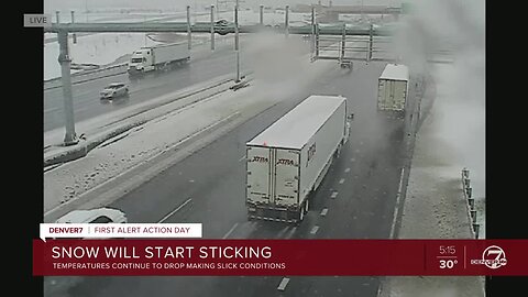 Heavy snow causing traffic issues across Denver area, mountains