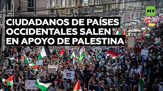 Ciudadanos de países occidentales salen a las calles en apoyo de Palestina