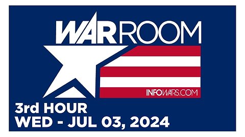 WAR ROOM [3 of 3] Wed 7/3/24 • ARDEN YOUNG PORNHUB NEWS | OMG JAMES O'KEEFE - WHITE HOUSE INSIDER