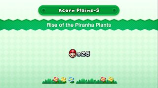 Acorn Plains-5 Rise of the Piranha Plants (All Star Coins). Nintendo Switch New Super Mario U Deluxe