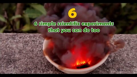 Physics Idea - 6 wonderful simple physical science experiments that you can do