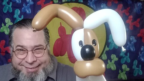 Day 68 -how to make a 2 tone 2 balloon dog - 365 Days of Balloons